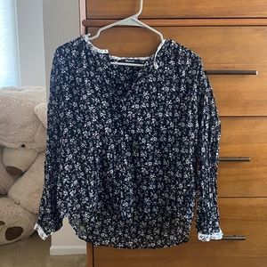 Madewell Floral Button Up Shirt